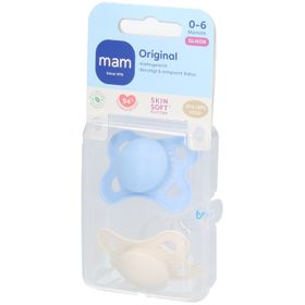 MAM Original Silicone Sucette 0-6 mois Blue