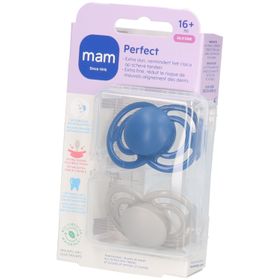 MAM Perfect Silicone Sucette +16 mois Blue