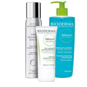 BIODERMA Sébium Sensitive + Gel nettoyant + INSTITUT ESTHEDERM Cellular Hydro Boost