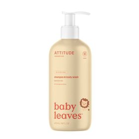 ATTITUDE baby leaves® Shampooing et gel douche Nectar de poire