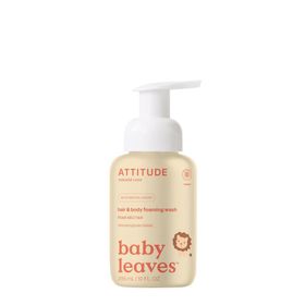 ATTITUDE® baby leaves Shampooing et gel douche 2 en 1 Nectar de poire