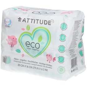 Attitude Eco Lingettes 3 x 72 lingettes