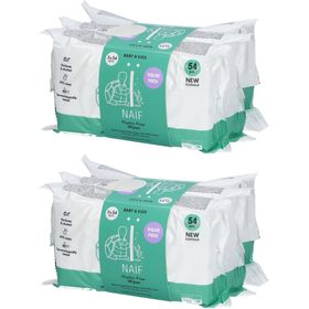 NAIF Lingettes sans plastique pour bébé et enfants