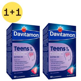 Davitamon Teens 12>18 Multivitamines Fraise - Énergie, Résistance