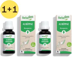 HERBALGEM - Aubépine Bio - Complément Alimentaire  - Extrait De Bourgeon Frais - Pour Circulation Sanguine - 30 ml