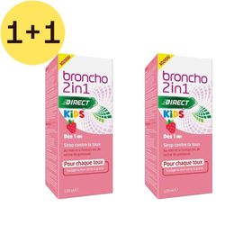 broncho 2 in 1 Kids Sirop contre la toux Fraise - Toux sèche & grasse