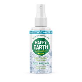 HAPPY EARTH Spray Déodorant 100% naturel Pure Crystal