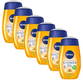 Nivea Natural Oil Verzorgende Doucheolie Sixpack 6x200ml