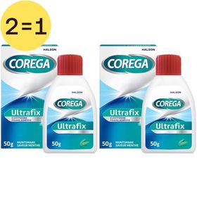 Corega Ultrafix Poudre Adhésive Menthe 50 g poudre