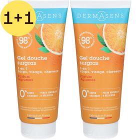 DERMASENS Gel Douche Surgras 3 en 1 Agrumes