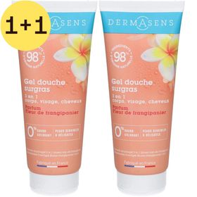 DermAsens Gel Douche Surgras Fleur de Frangipane