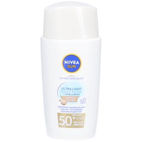 Nivea Sun Ultra Light Daily Fluid + Hyaluron | Medium Tinted