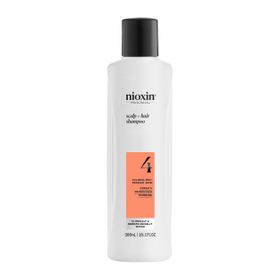 Shampooing Nioxin System 4 pour les cheveux colorés et clairsemés de niveau avancé