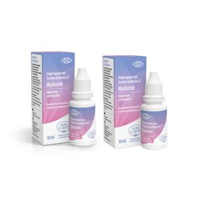 Eureka Care® Oogdruppels Droge Ogen Hyaluron x2