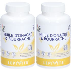 Lepivits Huile d’Onagre & Bourrache GLA 10 % et 20 %
