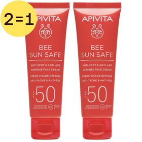 Apivita Bee Sun Safe Crème Visage Défense Anti-Tache & Anti-Âge SPF50