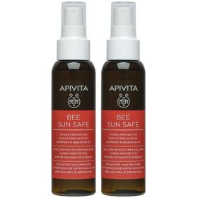 Apivita Bee Sun Safe Huile Cheveux Filtres Solaires Hydra Protective Huile de Tournesol & d'Abyssin