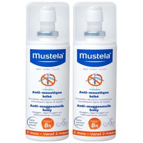 Mustela Anti-Muggenmelk Baby x2
