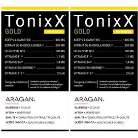 ixX Pharma -TonixX GOLD | Rhodiola, vitamines B & CoQ10 | Fatigue & énergie mentale