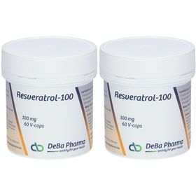 DeBa Pharma Resveratrol-100 Nieuwe Formule x2
