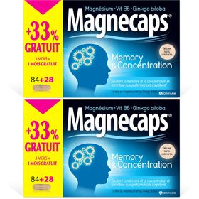 MAGNECAPS® Memory & Concentration Promo +33 % gratuit
