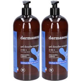 Dermasens Gel Douche Surgras 3 en 1 Parfum Énergie Marine