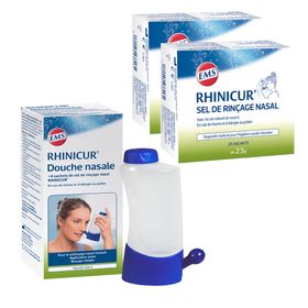 Rhinicur Neusdouche + 2 x Rhinicur Neusspoelzout