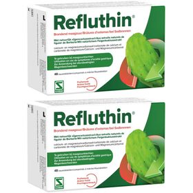 Refluthin Brandend Maagzuur Fruitsmaak 48 Kauwtabletten x2