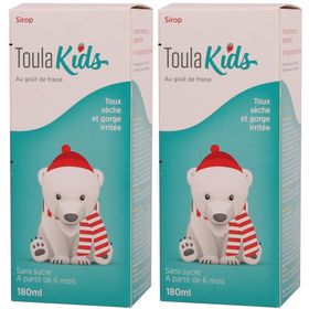 ToulaKids Sirop fraise sans sucre 180 ml