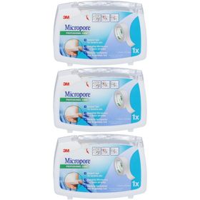 3M Micropore Pansement Adhésif Chirurgical 1.25 cm x 9.15 m