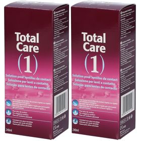 Total Care 1 All-In-One Solution pour lentilles de contact + Etui à lentilles