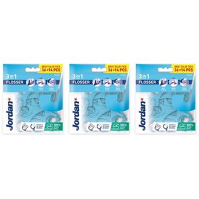 Jordan Flosser 3-en-1 Fil Dentaire