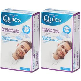 QUIES Bandelettes Nasales Anti-Ronflement S/M