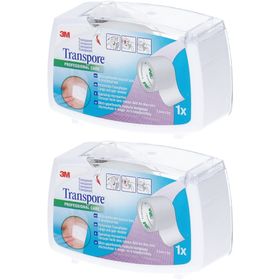 3M™ Transpore™ Sparadrap plastique microperforé 5 m x 2.5 cm