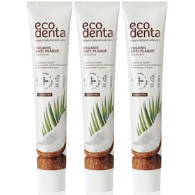 Ecodenta Organic Anti-Plaque Dentifrice Huile de Noix de Coco Bio