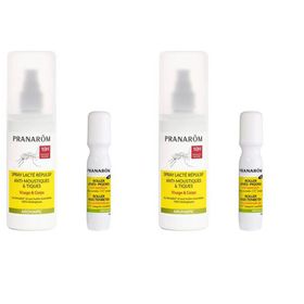 PRANAROM Spray répulsif anti-moustiques et tiques + roller après-piqûres