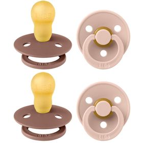 BIBS® BIBS COULEUR Tétines Marmotte - Blush +18 mois Taille 3