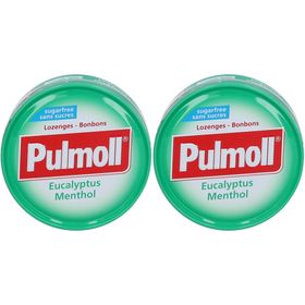 Pulmoll Hoestbonbons Eucalyptus - Menthol Zonder Suiker x2