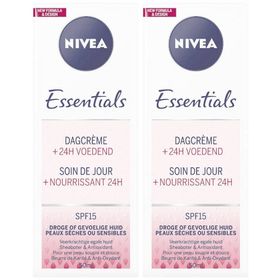 NIVEA Essentials Soin de Jour Nourrissant Peaux Sèches SPF15