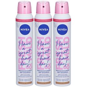 NIVEA Fresh Revive Shampooing Sec  3 en 1 Cheveux Châtains