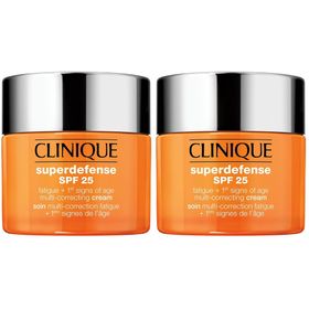 Clinique Superdefense SPF 25 Soin Multi-correction Fatigue + 1ers Signes de l'Âge - Crème de Jour Hydratante - Peaux Sèches à Mixtes