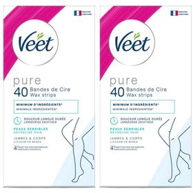 Veet® MINIMA™ Bandes de Cire Corps et Jambes