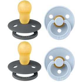 BIBS® BIBS COULEUR Tétines Iron - Baby Blue 18+ mois Taille 3