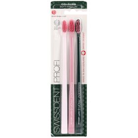 SWISSDENT Profi COLOURS Brosse à dents SOFT-MEDIUM