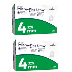 Embecta™ Micro-Fine™ Aiguilles à stylo 4 mm 32G Ref 321097