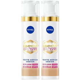 Nivea Cellular Luminous630 CC Fluid Cream Spf30 Medium 40ml x2