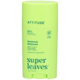 ATTITUDE Déodorant Super Leaves Poire et Ambre Twist and Glide 75 g