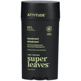 ATTITUDE Super Leaves Men Déodorant Matcha et Bergamote 75 g