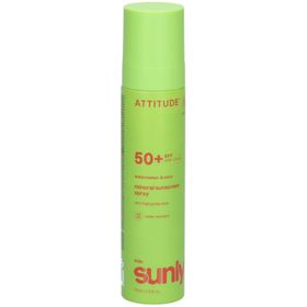ATTITUDE Écran Solaire Minéral Spray Visage & Corps Kidss SPF 50 Pastèque & Coco