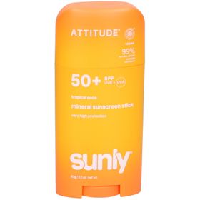 ATTITUDE Écran Solaire Minéral Stick Visage & Corps SPF 50 Tropical Coco